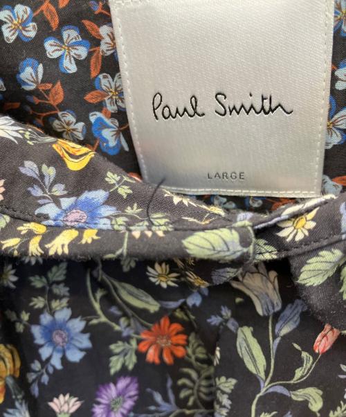 PAUL SMITH（ポールスミス）PAUL SMITH (ポールスミス) LIBERTY フローラルプリントシャツ ネイビー サイズ:Ｌの古着・服飾アイテム