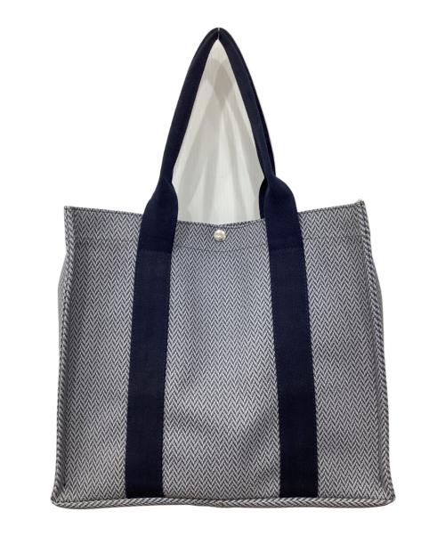 FRANCOIS RENIER（フランソワレニエ）FRANCOIS RENIER (フランソワレニエ) CHEVRONA トート ネイビーの古着・服飾アイテム