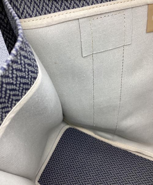 FRANCOIS RENIER（フランソワレニエ）FRANCOIS RENIER (フランソワレニエ) CHEVRONA トート ネイビーの古着・服飾アイテム