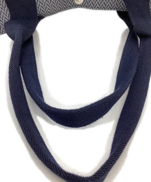 FRANCOIS RENIER（フランソワレニエ）FRANCOIS RENIER (フランソワレニエ) CHEVRONA トート ネイビーの古着・服飾アイテム