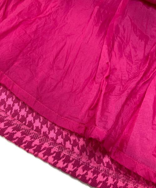 ESCADA（エスカーダ）ESCADA (エスカーダ) ハウンドトゥース柄ワンピース ピンク サイズ:34の古着・服飾アイテム