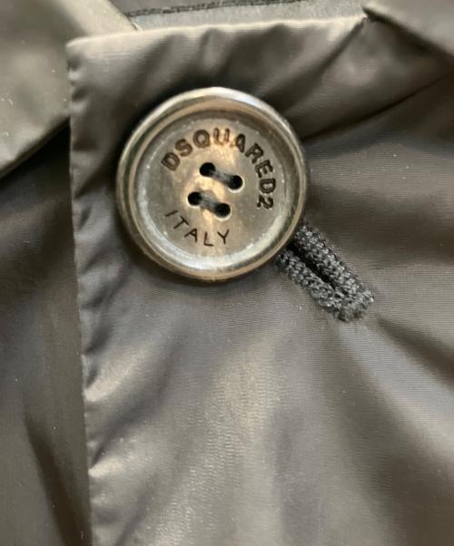 DSQUARED2（ディースクエアード）DSQUARED2 (ディースクエアード) ナイロンステンカラーコート ブラック サイズ:46の古着・服飾アイテム