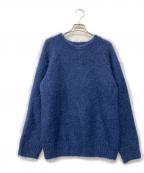 Harley of SCOTLANDハーレーオブスコットランド）の古着「モヘヤ混ニット」｜ネイビー
