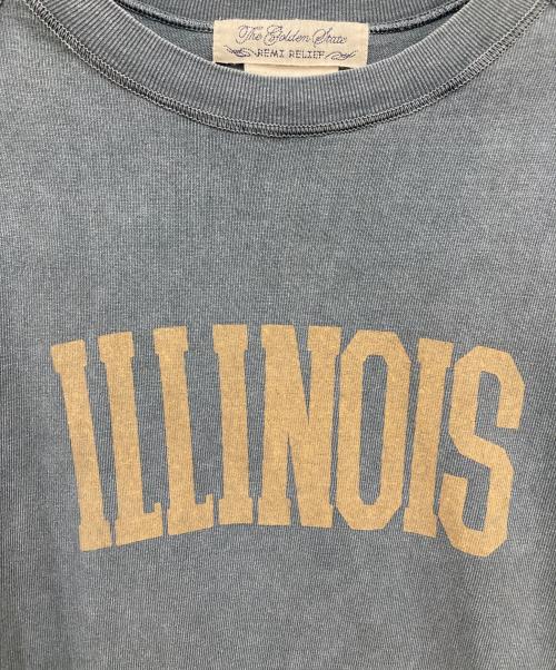 REMI RELIEF（レミレリーフ）REMI RELIEF (レミレリーフ) ILLINOIS HALF SLEEVE T SHIRT グレー サイズ:Mの古着・服飾アイテム
