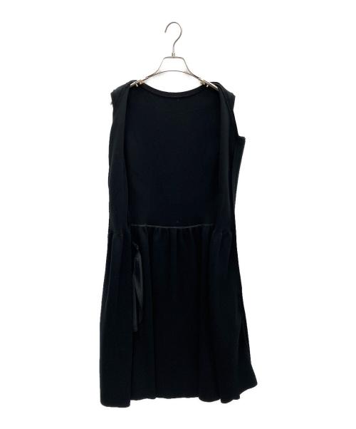 FOXEY（フォクシー）FOXEY (フォクシー) シェイプアップドレス ニットワンピース ブラック サイズ:SIZE 38の古着・服飾アイテム