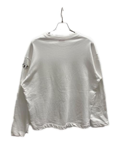 DIESEL（ディーゼル）DIESEL (ディーゼル) クルーネックスウェット ホワイト サイズ:Мの古着・服飾アイテム