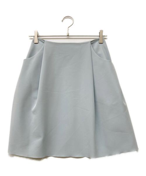 FOXEY NEWYORK（フォクシーニューヨーク）FOXEY NEWYORK (フォクシーニューヨーク) イリプスフレアスカート ブルー サイズ:40の古着・服飾アイテム