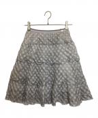 FOXEYフォクシー）の古着「Skirt Cloud Check」｜グレー