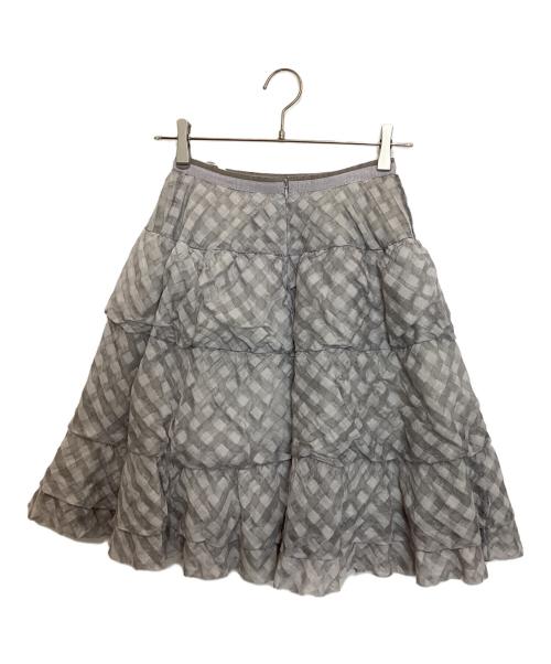 FOXEY（フォクシー）FOXEY (フォクシー) Skirt Cloud Check グレー サイズ:38の古着・服飾アイテム
