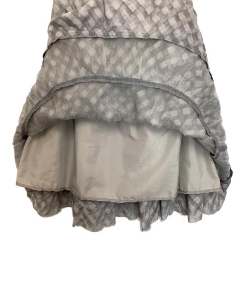 FOXEY（フォクシー）FOXEY (フォクシー) Skirt Cloud Check グレー サイズ:38の古着・服飾アイテム