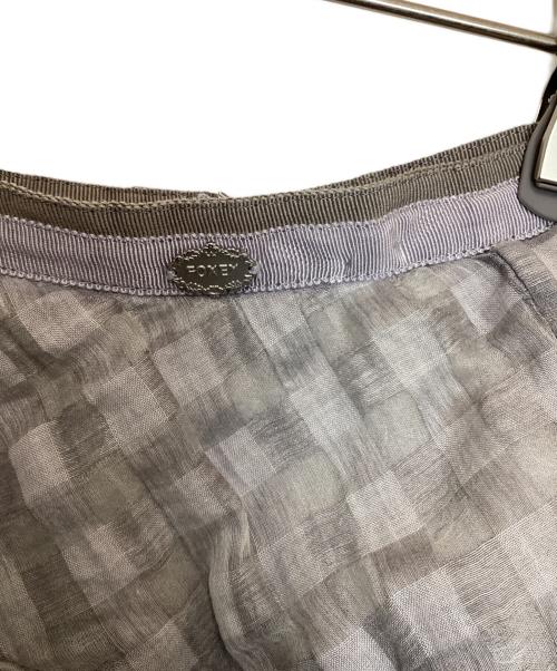 FOXEY（フォクシー）FOXEY (フォクシー) Skirt Cloud Check グレー サイズ:38の古着・服飾アイテム