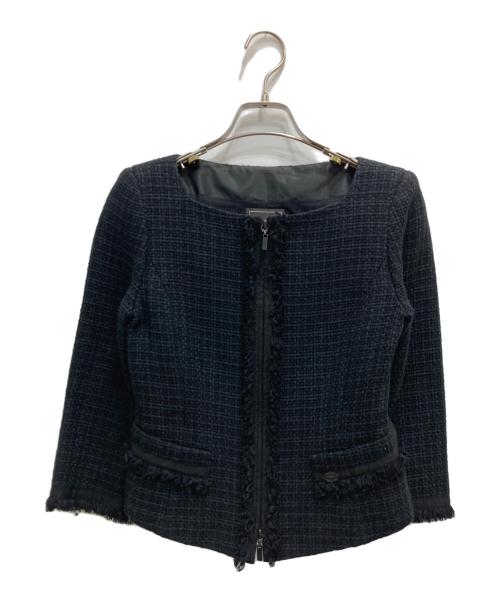 FOXEY（フォクシー）FOXEY (フォクシー) ツイードセットアップ ネイビー サイズ:38の古着・服飾アイテム