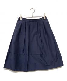 FOXEY（フォクシー）の古着「シルクスカート」｜ネイビー