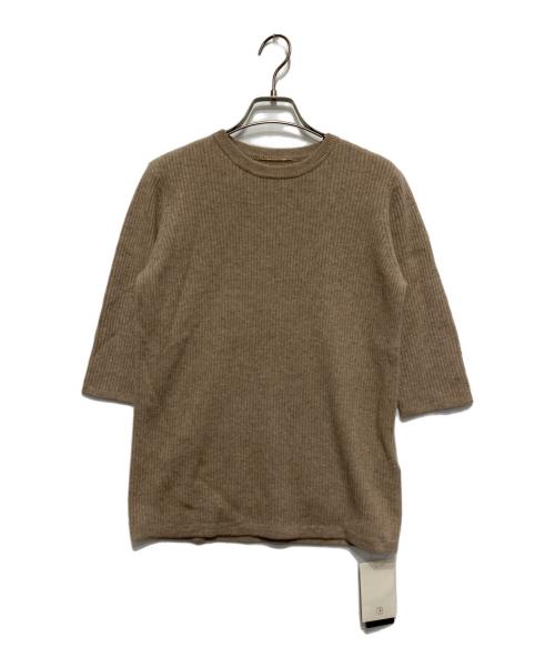 L'appartement（アパルトモン）L'Appartement (アパルトモン) Cashemere Rib Knit ベージュ サイズ:FREEの古着・服飾アイテム