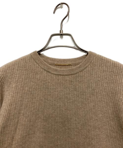 L'appartement（アパルトモン）L'Appartement (アパルトモン) Cashemere Rib Knit ベージュ サイズ:FREEの古着・服飾アイテム