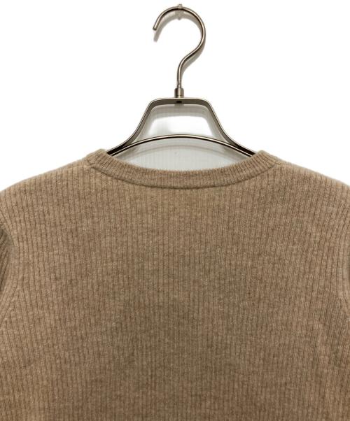 L'appartement（アパルトモン）L'Appartement (アパルトモン) Cashemere Rib Knit ベージュ サイズ:FREEの古着・服飾アイテム