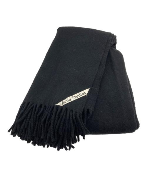 Acne studios（アクネ ストゥディオス）Acne studios (アクネ ストゥディオス) 大判マフラー ブラックの古着・服飾アイテム