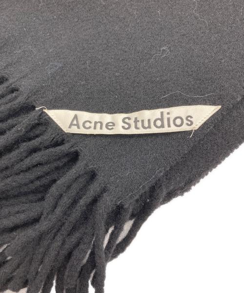 Acne studios（アクネ ストゥディオス）Acne studios (アクネ ストゥディオス) 大判マフラー ブラックの古着・服飾アイテム