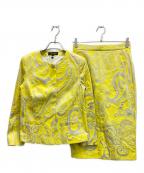 ESCADAエスカーダ）の古着「ジャガードセットアップ」｜イエロー