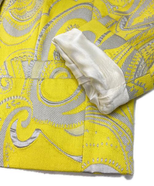 ESCADA（エスカーダ）ESCADA (エスカーダ) ジャガードセットアップ イエロー サイズ:ジャケット34 スカート38の古着・服飾アイテム