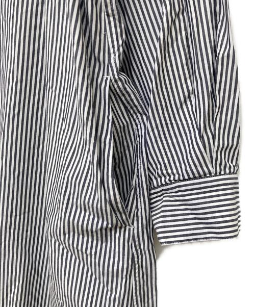 SHENERY（シーナリー）SHENERY (シーナリー) ストライプマキシシャツドレス ネイビー サイズ:36の古着・服飾アイテム