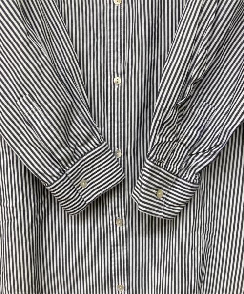 SHENERY（シーナリー）SHENERY (シーナリー) ストライプマキシシャツドレス ネイビー サイズ:36の古着・服飾アイテム