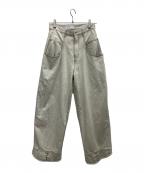 CYAN TOKYOシアン トーキョー）の古着「ルーズポケットワイドデニム」｜グレー