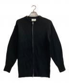 CLANEクラネ）の古着「ZIP RIB KNIT TOPS」｜ブラック