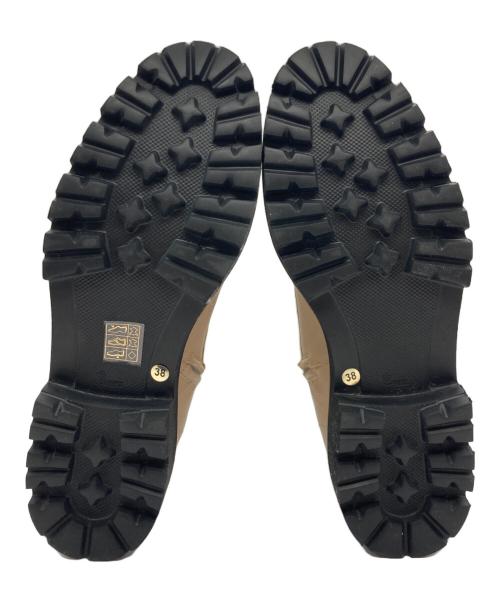 FABIO RUSCONI（ファビオルスコーニ）FABIO RUSCONI (ファビオルスコーニ) レースアップブーツ ベージュ サイズ:38の古着・服飾アイテム