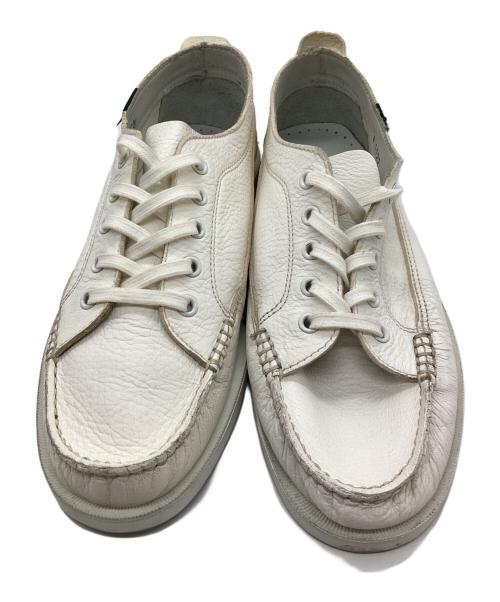 PARABOOT（パラブーツ）PARABOOT (パラブーツ) マリブ デッキシューズ モカシン ホワイト サイズ:SIZE 6の古着・服飾アイテム