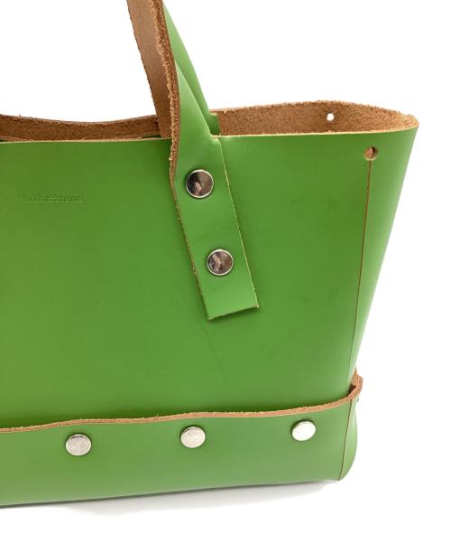 HENDER SCHEME（エンダースキーマ）HENDER SCHEME (エンダースキーマ) Assemble Rectangle Bag 黄緑の古着・服飾アイテム
