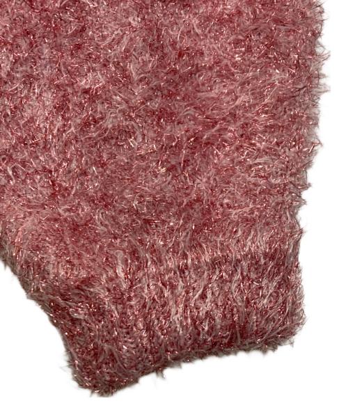 CADUNE（カデュネ）CADUNE (カデュネ) キラキラフェザーニット ピンク サイズ:38の古着・服飾アイテム