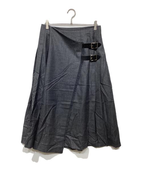 O'NEIL OF DUBLIN（オニールオブダブリン）O'NEIL OF DUBLIN (オニールオブダブリン) ウールプリーツスカート グレー サイズ:GB12の古着・服飾アイテム