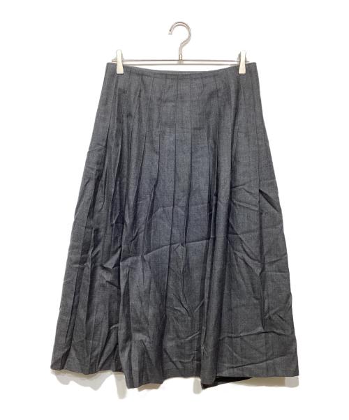 O'NEIL OF DUBLIN（オニールオブダブリン）O'NEIL OF DUBLIN (オニールオブダブリン) ウールプリーツスカート グレー サイズ:GB12の古着・服飾アイテム