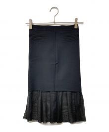 ALEXANDER WANG（アレキサンダー・ワン）の古着「メッシュタイトスカート」｜ブラック
