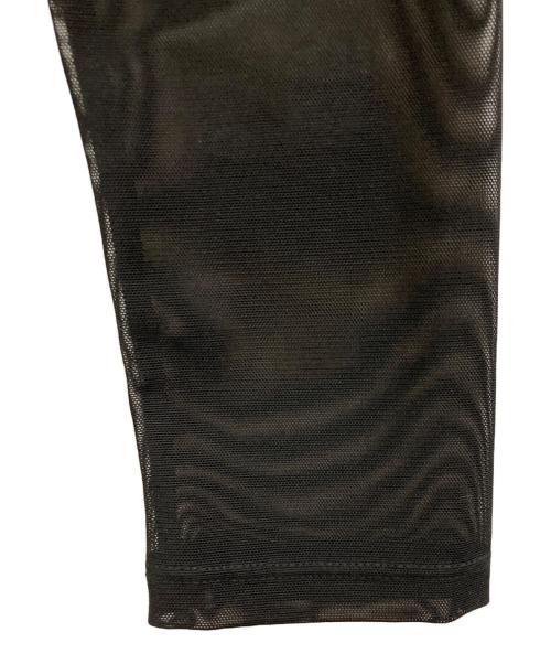 alice+olivia（アリスアンドオリビア）alice+olivia (アリスアンドオリビア) クロコレザーメッシュシースルー ワンピース ブラック サイズ:SIZE 0の古着・服飾アイテム