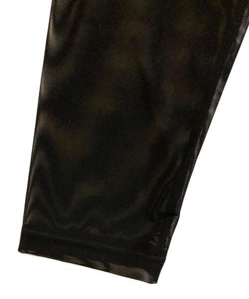 alice+olivia（アリスアンドオリビア）alice+olivia (アリスアンドオリビア) クロコレザーメッシュシースルー ワンピース ブラック サイズ:SIZE 0の古着・服飾アイテム