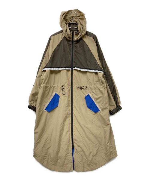 casane（カサネ）casane (カサネ) ナイロンカラーレイヤードコート ベージュ サイズ:FREEの古着・服飾アイテム