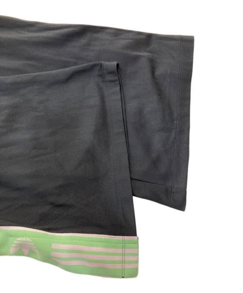 adidas（アディダス）adidas (アディダス) ワイドレッグパンツ ブラック サイズ:２XLの古着・服飾アイテム