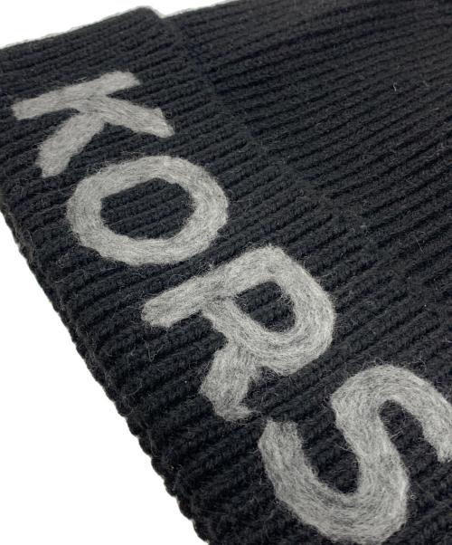MICHAEL KORS（マイケル・コース）MICHAEL KORS (マイケルコース) ニット帽 ブラックの古着・服飾アイテム