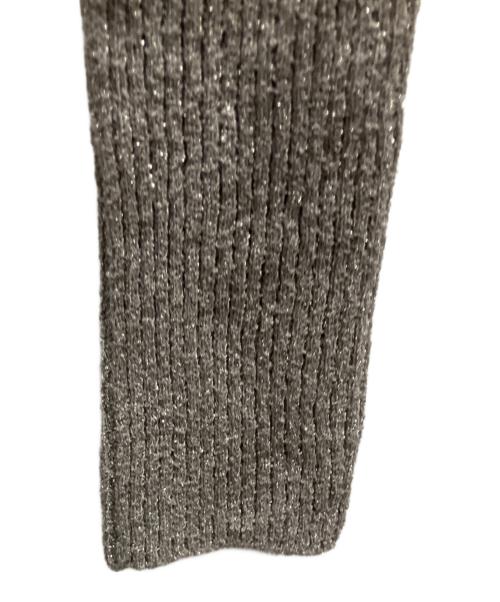 Drawing Numbers（ドローイングナンバーズ）Drawing Numbers (ドローイングナンバーズ) ラメリブニット グレー サイズ:38の古着・服飾アイテム