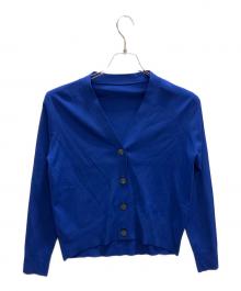SOEJU（ソージュ）の古着「Vネックショートニットカーディガン」｜ブルー