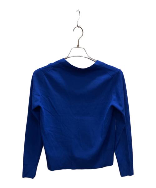 SOEJU（ソージュ）SOEJU (ソージュ) Vネックショートニットカーディガン ブルー サイズ:フリーの古着・服飾アイテム