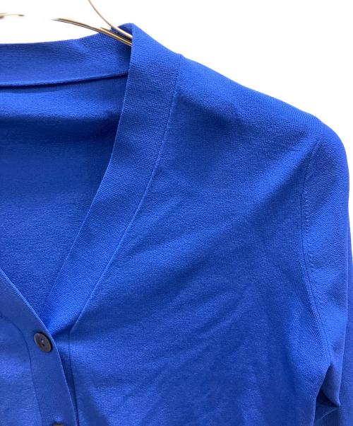 SOEJU（ソージュ）SOEJU (ソージュ) Vネックショートニットカーディガン ブルー サイズ:フリーの古着・服飾アイテム