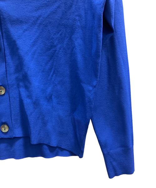 SOEJU（ソージュ）SOEJU (ソージュ) Vネックショートニットカーディガン ブルー サイズ:フリーの古着・服飾アイテム