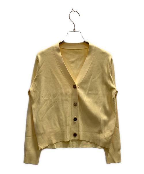 SOEJU（ソージュ）SOEJU (ソージュ) Vネックショートニットカーディガン イエロー サイズ:フリーの古着・服飾アイテム