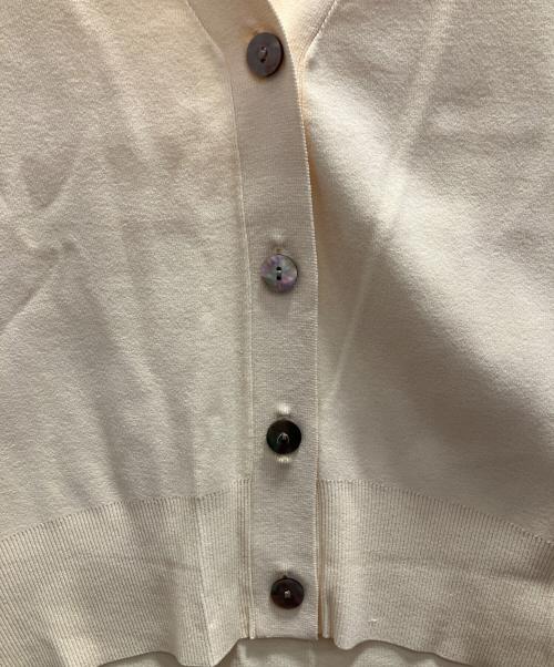 SOEJU（ソージュ）SOEJU (ソージュ) Vネックショートニットカーディガン イエロー サイズ:フリーの古着・服飾アイテム