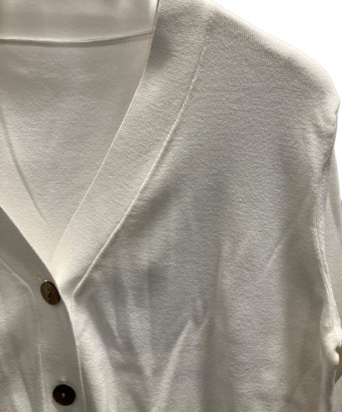 SOEJU（ソージュ）SOEJU (ソージュ) Vネックショートニットカーディガン ホワイト サイズ:フリーの古着・服飾アイテム