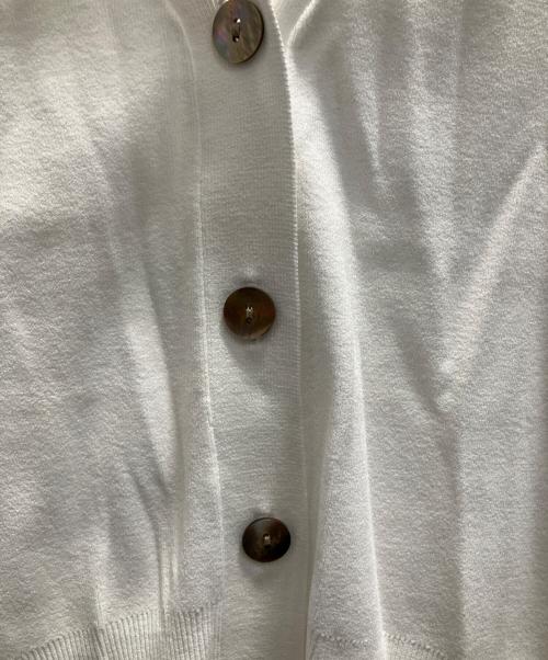 SOEJU（ソージュ）SOEJU (ソージュ) Vネックショートニットカーディガン ホワイト サイズ:フリーの古着・服飾アイテム