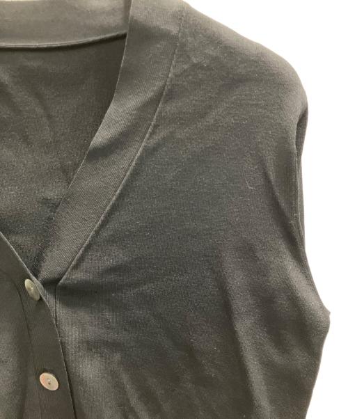 SOEJU（ソージュ）SOEJU (ソージュ) Vネックショートニットカーディガン ブラック サイズ:フリーの古着・服飾アイテム
